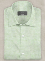 Dublin Sea Green Linen Shirt - StudioSuits