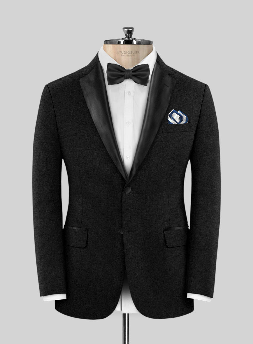 Deep Black Tuxedo Suit - StudioSuits