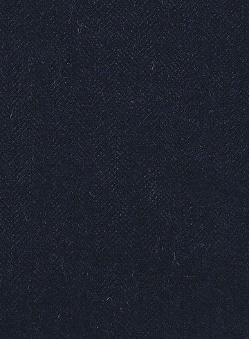 Deep Blue Herringbone Highland Tweed Trousers - StudioSuits