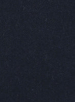 Deep Blue Herringbone Tweed Overcoat - StudioSuits