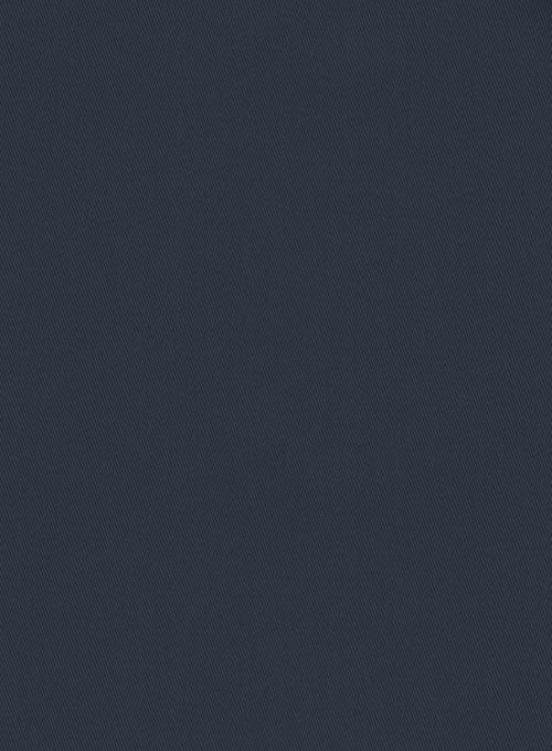 Washed Dark Blue Stretch Chino Pants - StudioSuits