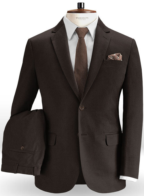 Dark Brown Chino Suit - StudioSuits
