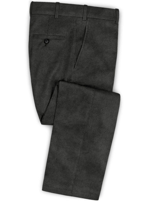Dark Gray Corduroy Pants - StudioSuits