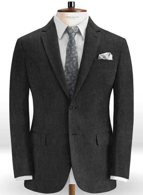 Dark Gray Corduroy Suit - StudioSuits