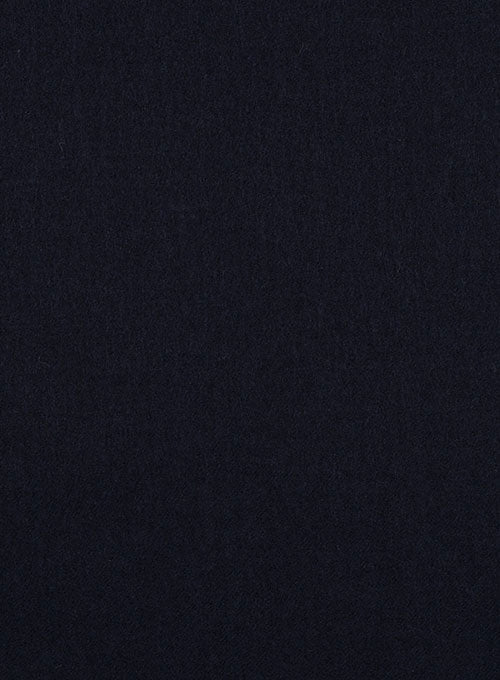 Dark Navy Flannel Wool Jacket - StudioSuits