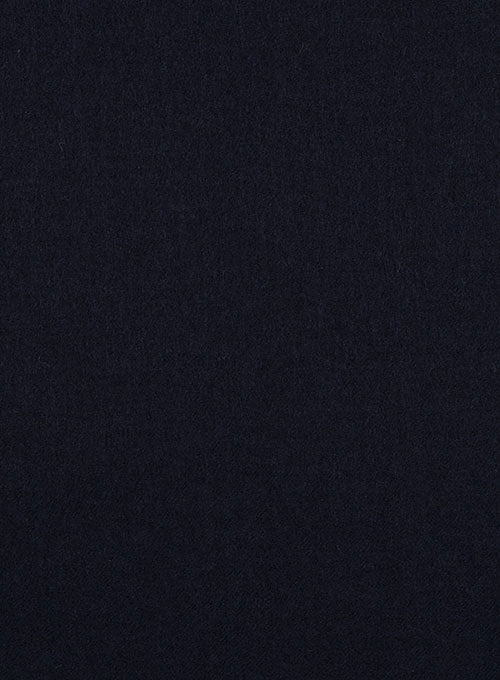 Dark Navy Flannel Wool Pants - StudioSuits