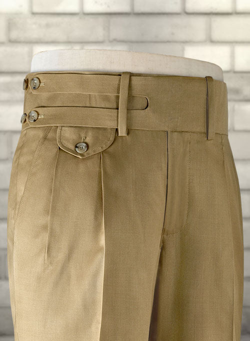 Double Gurkha Wool Pants - StudioSuits