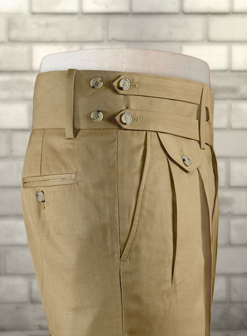 Double Gurkha Wool Pants - StudioSuits