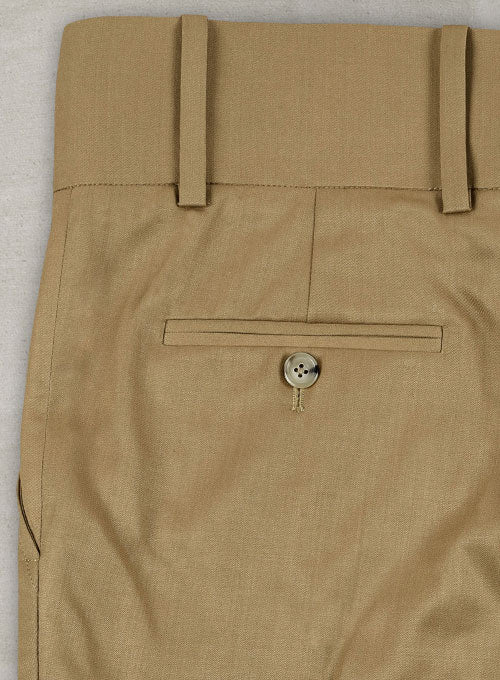 Double Gurkha Wool Pants - StudioSuits