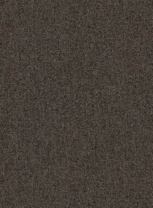 Dark Dapper Brown Tweed Pea Coat - StudioSuits