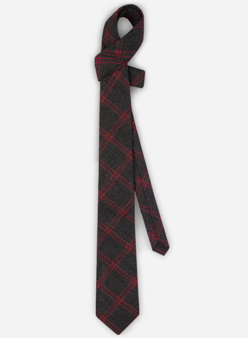 Tweed Tie - Dublin Charcoal - StudioSuits