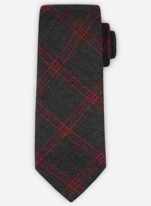 Tweed Tie - Dublin Charcoal - StudioSuits
