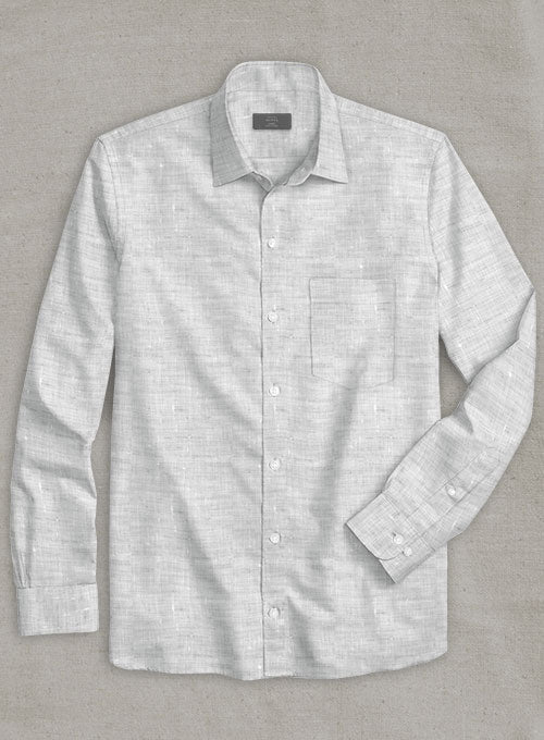 Dublin Gray Linen Shirt - StudioSuits