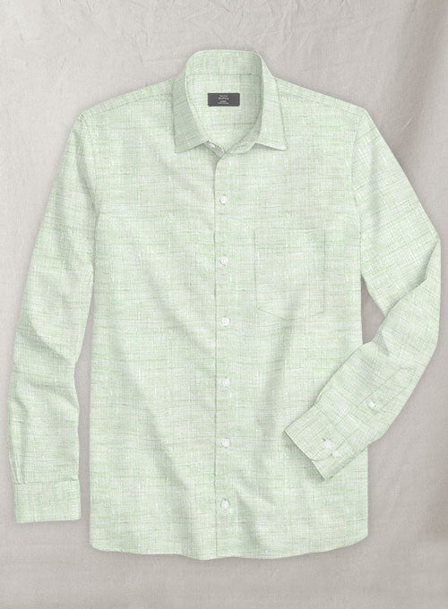 Dublin Mint Green Linen Shirt - StudioSuits