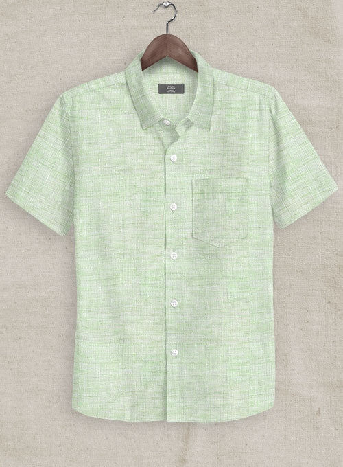 Dublin Sea Green Linen Shirt - StudioSuits