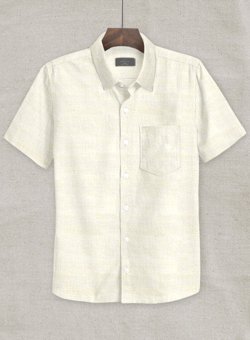 Dublin Cream Linen Shirt - StudioSuits