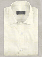 Dublin Cream Linen Shirt - StudioSuits