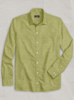 Dublin Spring Green Linen Shirt - StudioSuits