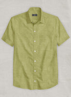 Dublin Spring Green Linen Shirt - StudioSuits