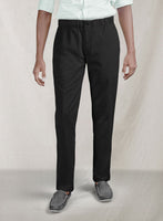 Easy Pants Black Cotton Canvas - StudioSuits
