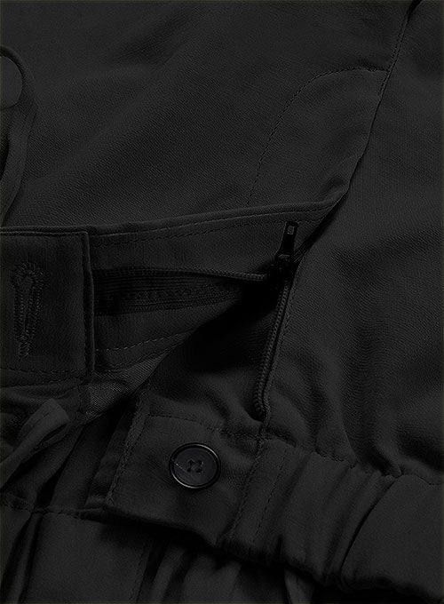 Easy Pants Black Cotton Canvas - StudioSuits