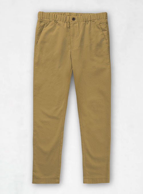 Easy Pants Khaki Cotton Canvas - StudioSuits