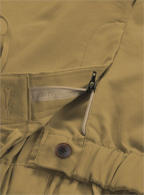 Easy Pants Khaki Cotton Canvas - StudioSuits