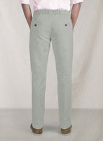 Easy Pants Light Gray Cotton Canvas - StudioSuits