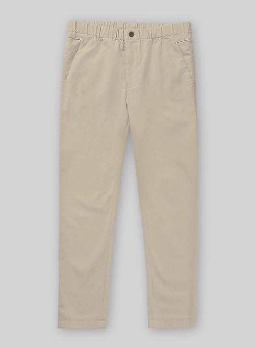 Easy Pants Sand Cotton Canvas - StudioSuits
