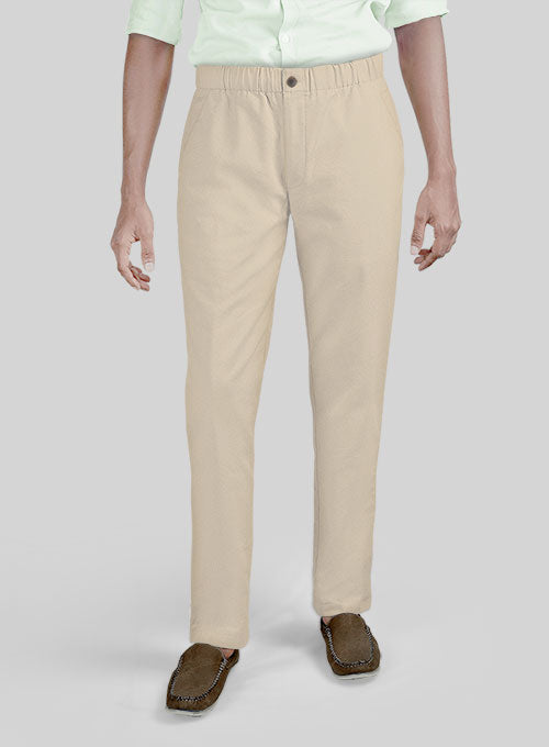 Easy Pants Sand Cotton Canvas - StudioSuits