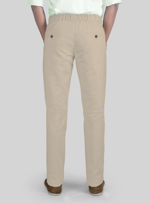 Easy Pants Sand Cotton Canvas - StudioSuits