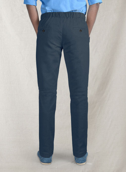 Easy Pants Royal Blue Cotton Canvas - StudioSuits
