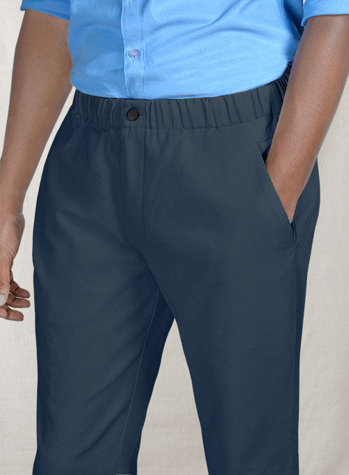 Easy Pants Royal Blue Cotton Canvas - StudioSuits