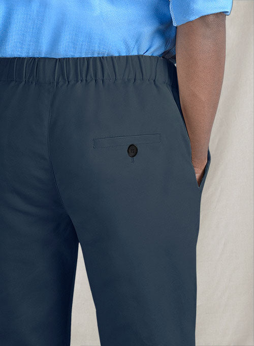 Easy Pants Royal Blue Cotton Canvas - StudioSuits