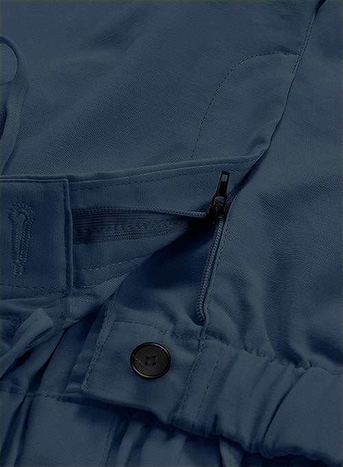 Easy Pants Royal Blue Cotton Canvas - StudioSuits