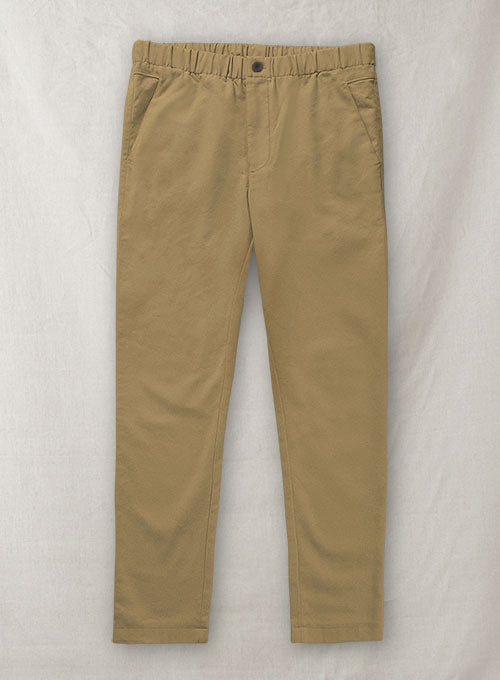 Easy Pants Tan Cotton Canvas - StudioSuits