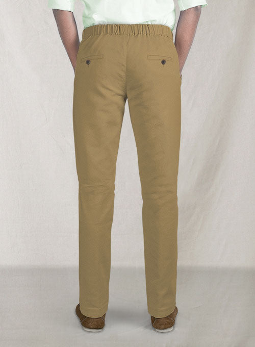 Easy Pants Tan Cotton Canvas - StudioSuits