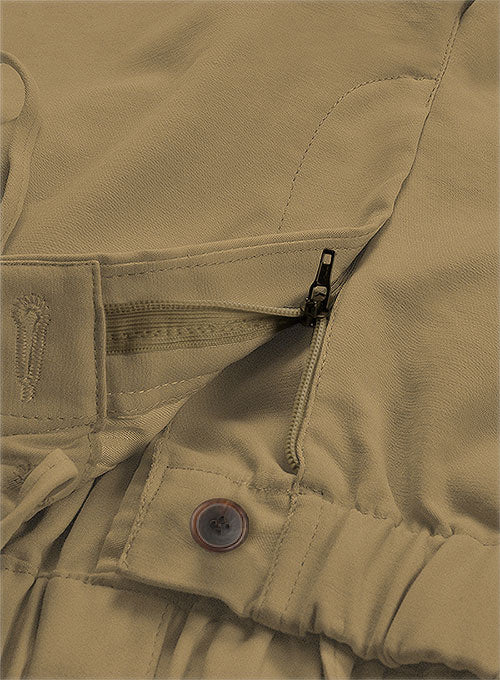 Easy Pants Tan Cotton Canvas - StudioSuits