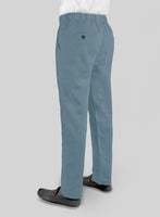Easy Pants Nord Blue Cotton Canvas - StudioSuits