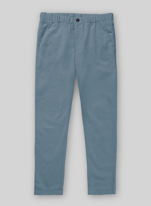 Easy Pants Nord Blue Cotton Canvas – StudioSuits
