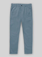Easy Pants Nord Blue Cotton Canvas - StudioSuits