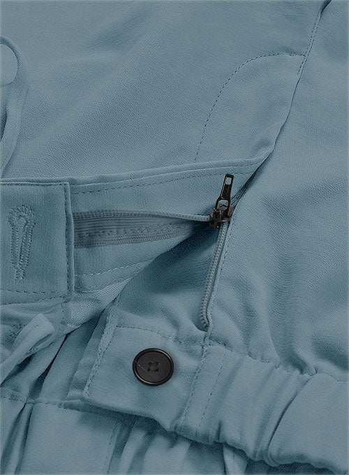 Easy Pants Nord Blue Cotton Canvas – StudioSuits