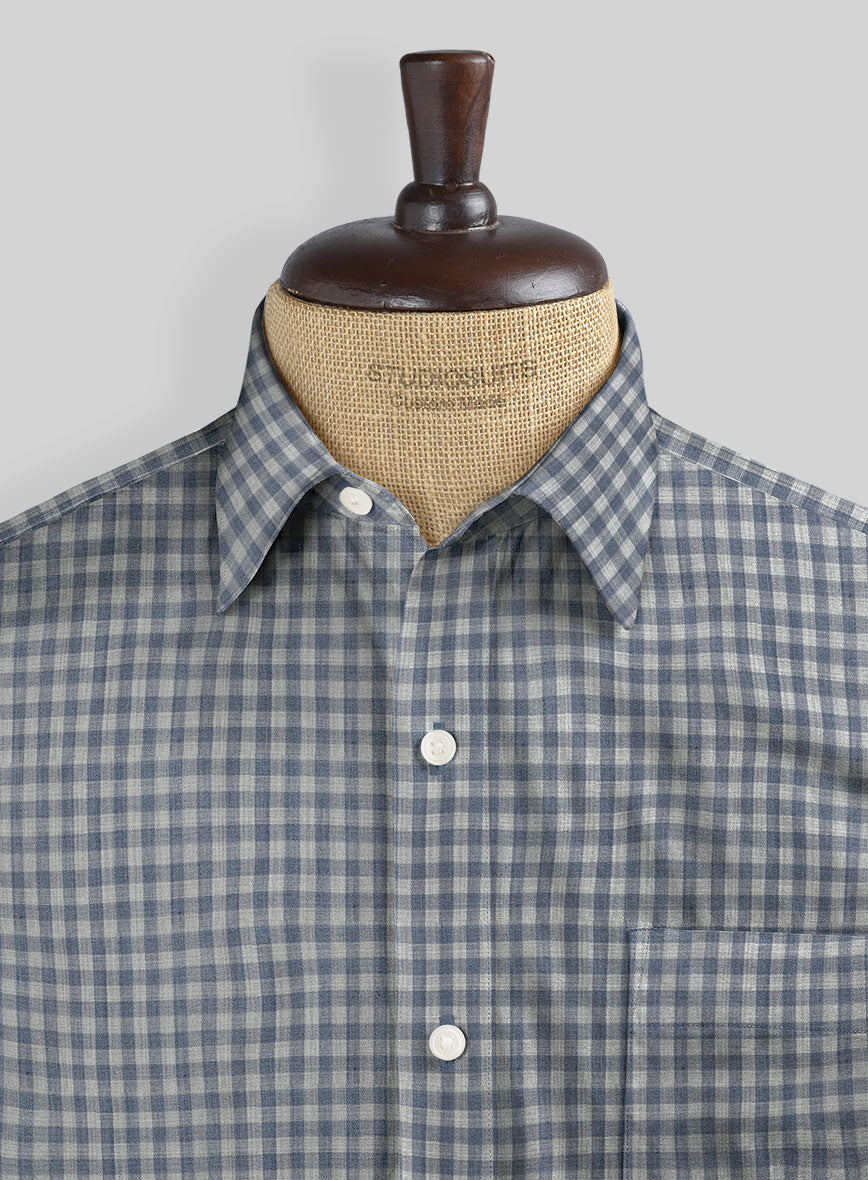 Edico Checks Wool Shirt - StudioSuits