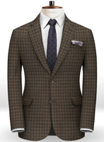 Edward Stretch Cotton Brown Suit - StudioSuits