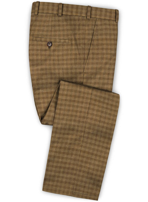 Edward Stretch Cotton Khaki Suit - StudioSuits
