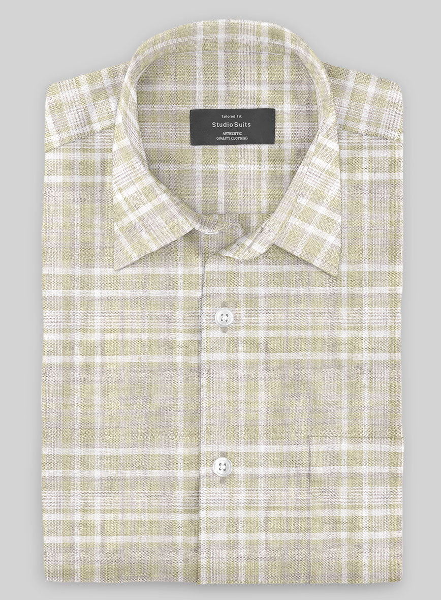 Egildo Checks Linen Shirt - StudioSuits