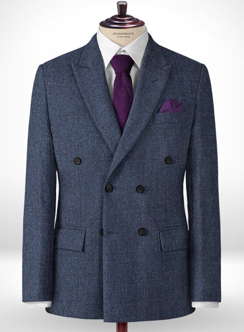 Empire Blue Tweed Suit – StudioSuits