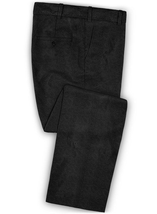 Enar Black Wool Pants - StudioSuits