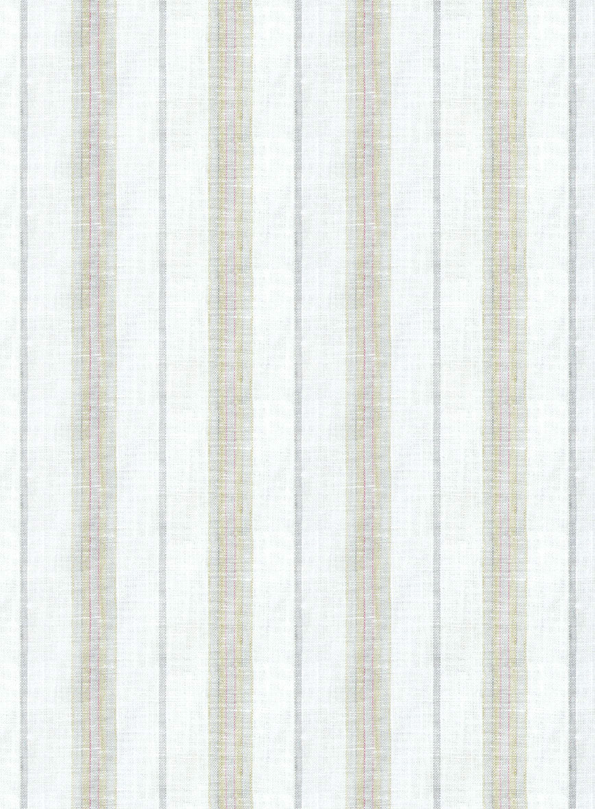 Enetra Stripe Linen Shirt - StudioSuits