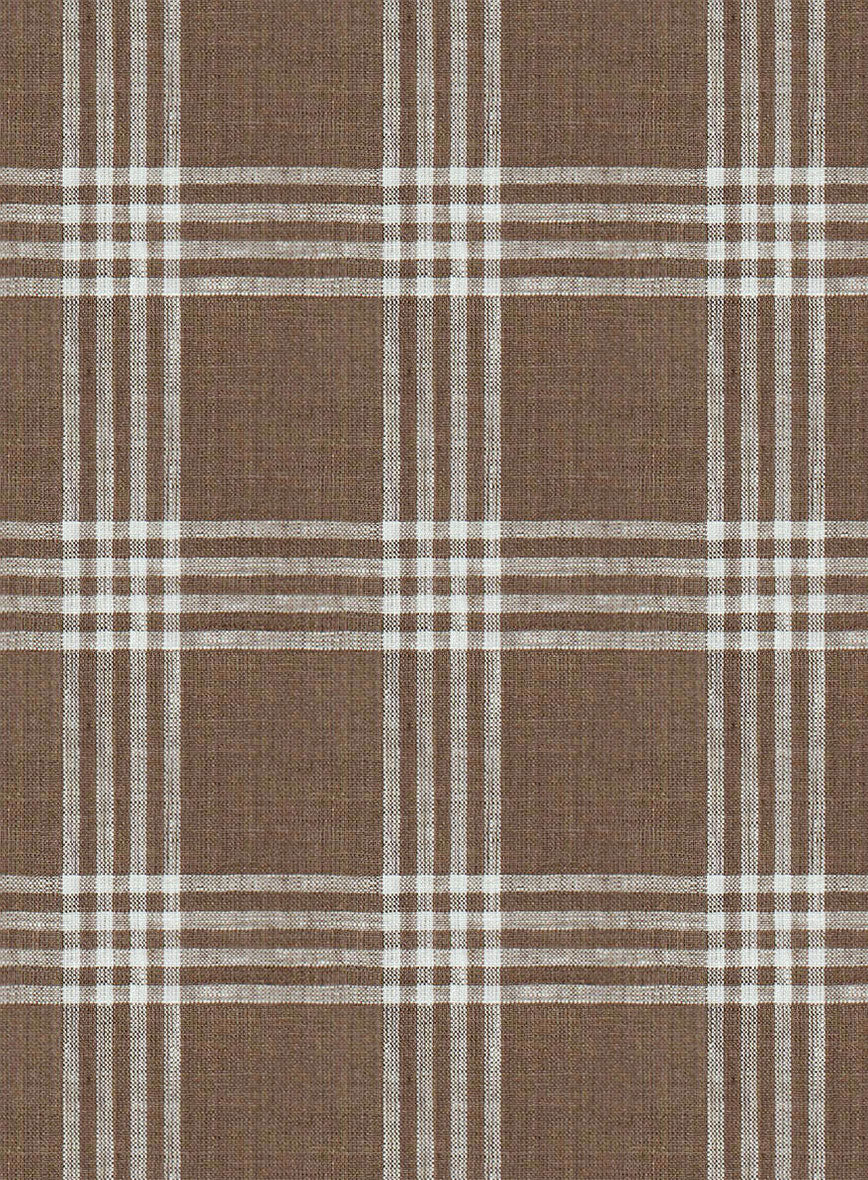Esar Checks Linen Shirt - StudioSuits